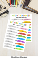Challenges make you stronger growth mindset poster