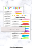 Effort matters growth mindset poster
