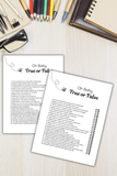 baby shower game sheet printable