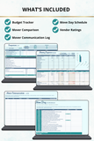 hiring movers quote tracker and comparison Excel template
