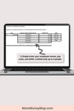 employee wage tracker template excel