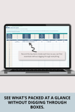 how to track moving boxes with excel 