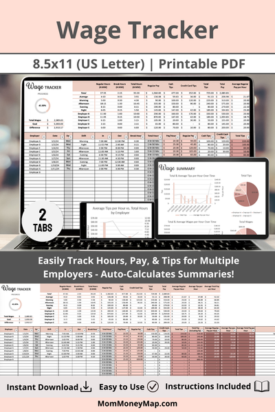 wage tracker spreadsheet