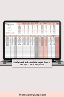 excel wage tracker template