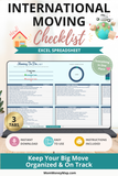 international moving checklist Excel spreadsheet