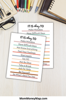 mental health printables for students