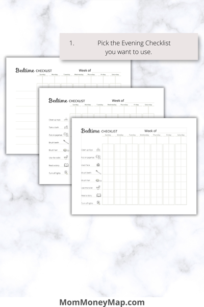Bedtime Checklist.pdf Kids Bedtime Checklist Printable PDF for 2 Children Night Routine – Mom ...