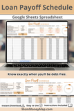 credit card payoff Google Sheets spreadsheet