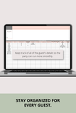 offline bachelorette party budget tracker Excel template
