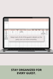 bachelorette party budget and expense tracker Google Sheets
