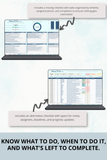 moving checklist Google Sheets spreadsheet digital download
