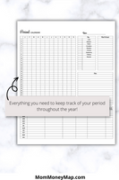 menstrual cycle calendar printable