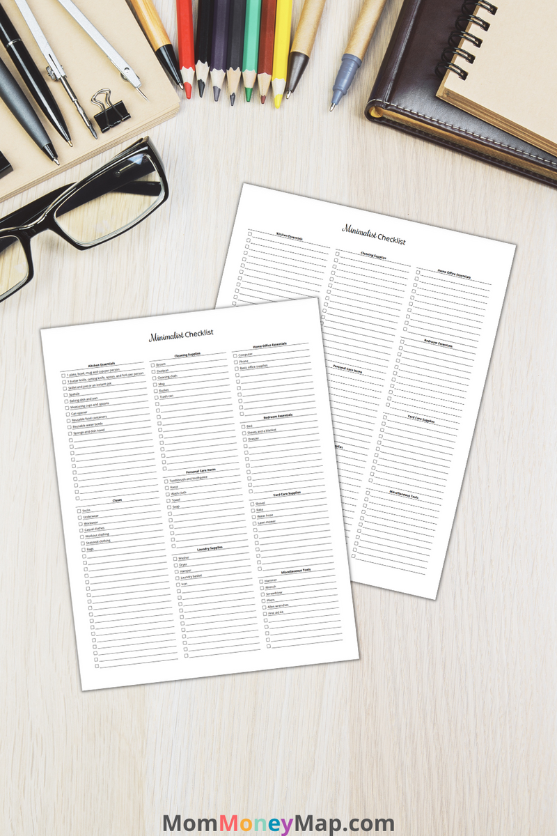 Minimalist Checklist Printable PDF – Simplify Your Life Guide – Mom ...