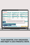 stress free moving planner Excel spreadsheet 