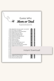 baby shower party game for guests