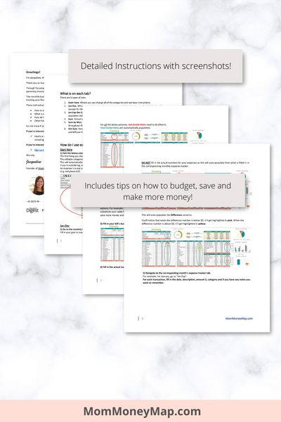 Apple Numbers Budget Template - Monthly & Annual Summaries (20 Bills ...