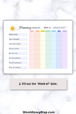 kids planner printable