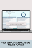 moving out of country checklist excel