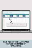 moving box inventory excel