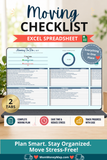 house moving checklist excel template