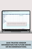 google sheets hiring movers planner