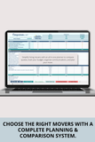 moving company questions and vetting checklist Excel download
