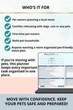 interactive pet travel planner spreadsheet template