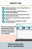 digital packing inventory tracker