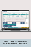 minimalist moving planner Excel template