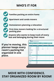packing list spreadsheet Excel by room