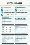 moving box tracker spreadsheet