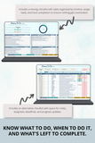 master moving planner Excel spreadsheet digital download
