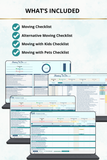 moving with children and dogs planner excel download