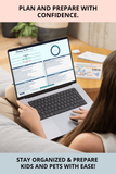download family and pet moving planner spreadsheet xls