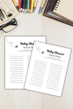easy baby shower games for guests