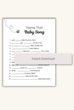 baby shower music game printable