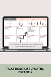 shareable baby shower planner Excel spreadsheet digital download
