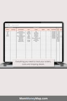 tracking spreadsheet order tracking excel template