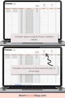 home visitation tracker in spreadsheet