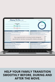 interactive family moving checklist spreadsheet template
