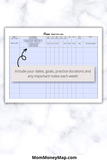 Piano Lesson Log Printable