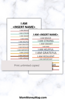 words of affirmation printable