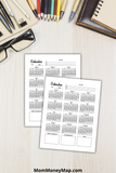 printable 2025 calendar