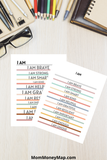 Affirmations for Kids Printable