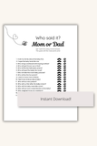 baby shower games instant download pdf