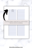 Blank checklist printable pdf   