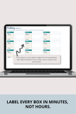 home packing list by room Excel template 