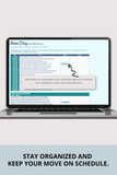 editable moving day timeline template xls