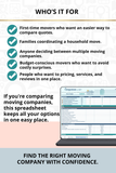 moving planner with quote tracker