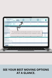 moving company cost comparison calculator excel